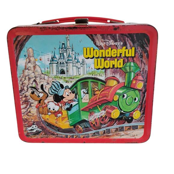 🎢 Walt Disney Metal Lunchbox | Aladdin | Double-Sided | Lunchbox ONLY - Picture 2 of 16
